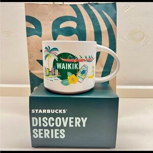 🏝️ WAIKIKI Discovery Series 14oz mug NIB coffee tea Starbucks Hawaii collection